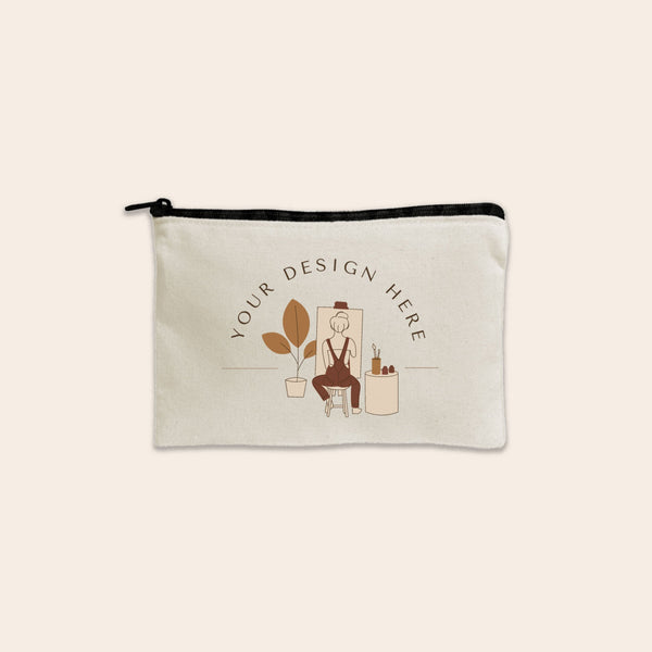 Cotton Canvas Zipper Pouch – K. A. Artist Shop